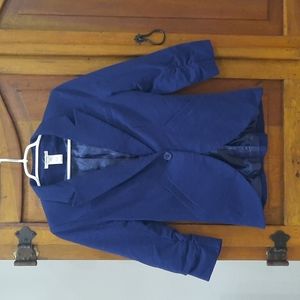 Navy blazer from Modcloth, 3/4 length ruched sleeves, size small
